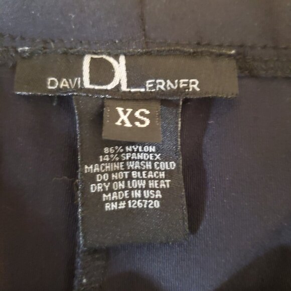 David Lerner Z' Side Zip Legging Ponte Pants Black Sz XS - Picture 5 of 5